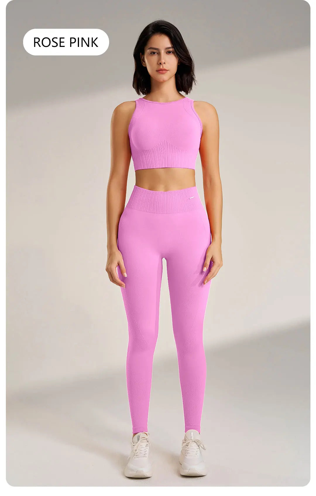 Ensemble de Fitness Femme Zenforma – Legging Sans Couture, Taille Haute & Séchage Rapide