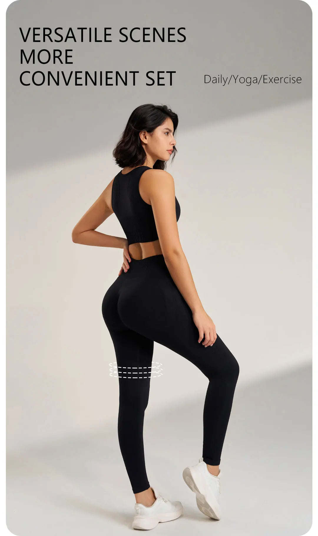 Ensemble de Fitness Femme Zenforma – Legging Sans Couture, Taille Haute & Séchage Rapide