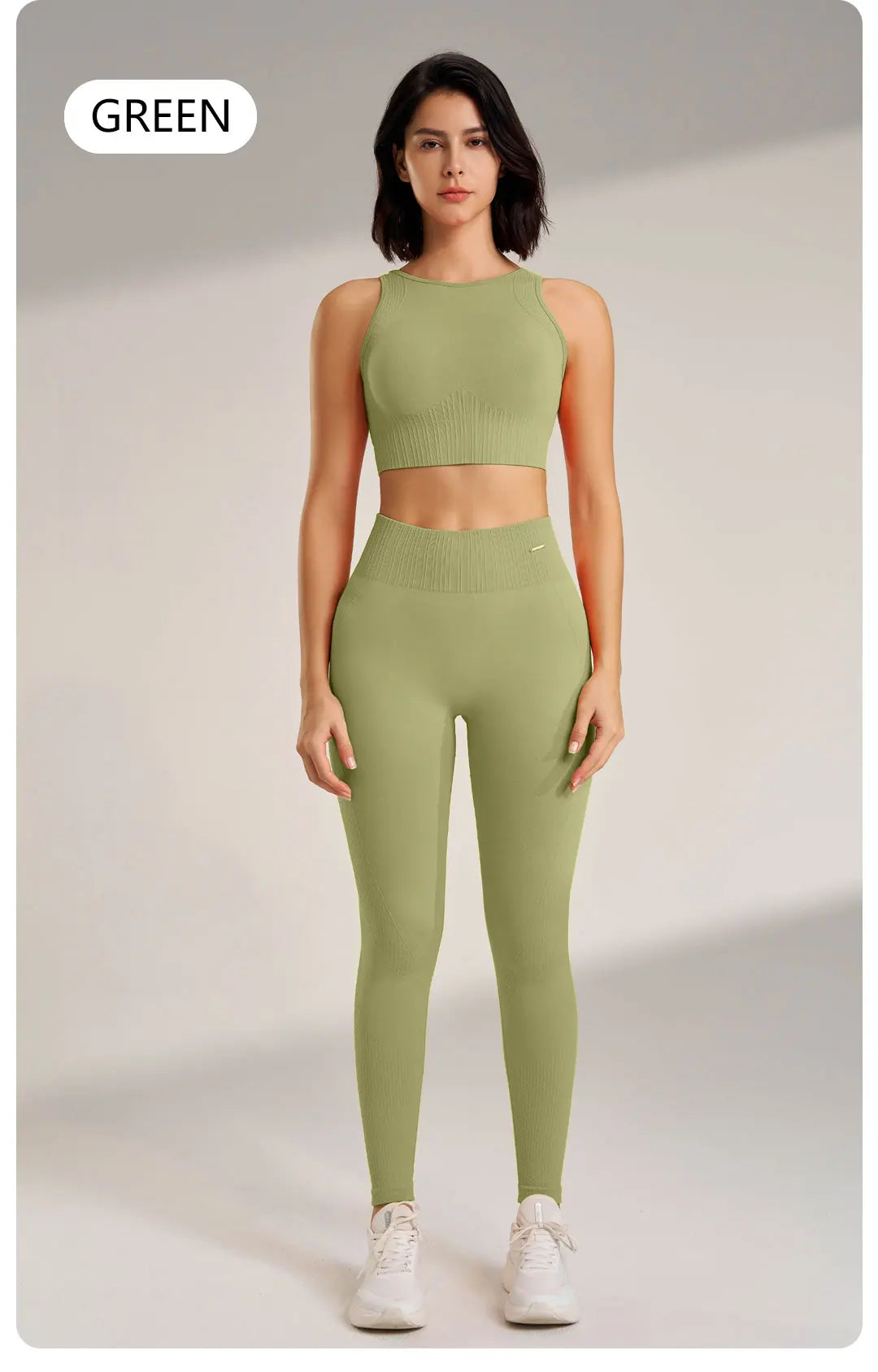 Ensemble de Fitness Femme Zenforma – Legging Sans Couture, Taille Haute & Séchage Rapide