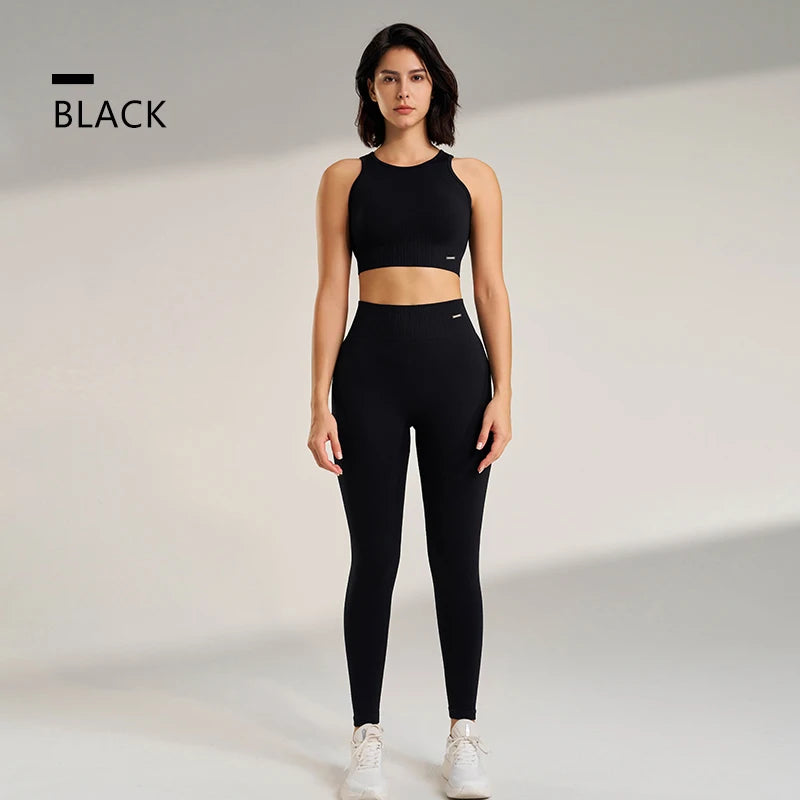 Ensemble de Fitness Femme Zenforma – Legging Sans Couture, Taille Haute & Séchage Rapide