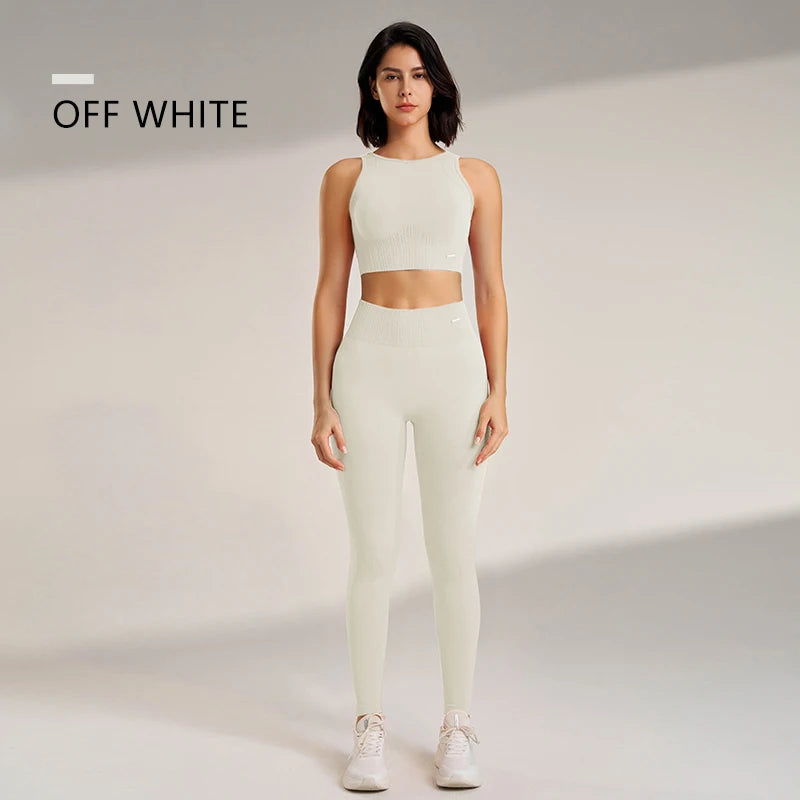 Ensemble de Fitness Femme Zenforma – Legging Sans Couture, Taille Haute & Séchage Rapide