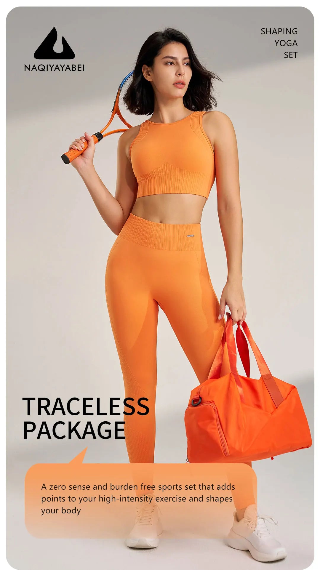 Ensemble de Fitness Femme Zenforma – Legging Sans Couture, Taille Haute & Séchage Rapide