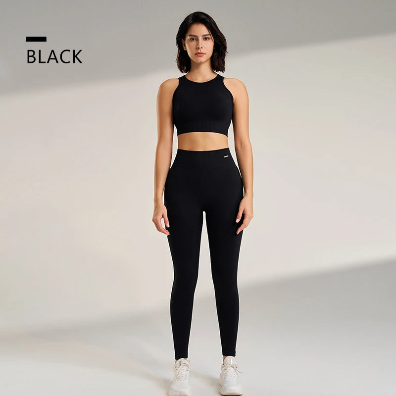 Ensemble de Fitness Femme Zenforma – Legging Sans Couture, Taille Haute & Séchage Rapide