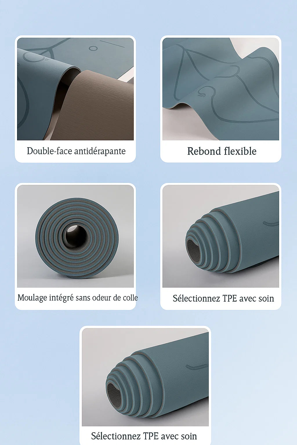 Tapis ZenForma – Équilibre & Adhérence